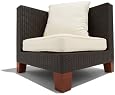 Strathwood Camano All-Weather Wicker Sectional Sofa Seat, Left