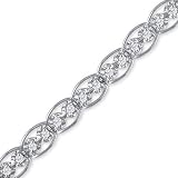 Ladies 1 Ctw Diamond 8" Tennis Bracelet In White Gold