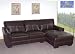 ONE NEW CONTEMPORARY L-SHAPE SECTIONAL LEATHER SOFA-BM8383