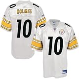 NFL Santonio Holmes Pittsburgh Steelers Equipment Youth White Replica Jersey