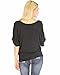 Lyss Loo Women's Contemporary Short Sleeve Dolman Tunic Shirt Top