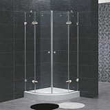 Vigo Industries Frameless Neo-Round Shower Enclosure - 36 Inch x 36 Inch