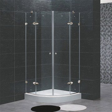 Vigo Industries Frameless Neo-Round Shower Enclosure - 36 Inch x 36 Inch