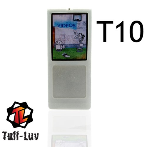 i-nique Tuff-Luv Silicone skin cover case + Belt Clip: Colour (CLEAR) for Samsung YEPP YP-T10