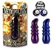 Maximum power Waterproof massagers with 7 functio of vibration, pulsation, and escalation. EZ push button controller. 2 AAA batteries.