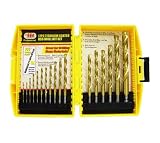 17pc Titanium Coated HSS Drill