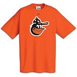 Majestic Baltimore Orioles Orange Cooperstown Official Logo T-shirt