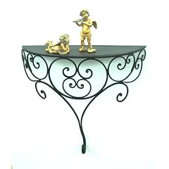 Wandregal Wandkonsole "Ambiente" 40 x 37cm Regal aus Metall Eisen Schwarz S
