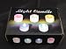 Kitchen & Housewares : 12 AMBER LED Tea Lights Flickering Candles with Lithium Battery