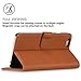 TUCCH iPhone 6s Plus Case, Leather Case for iPhone 6s Plus / iPhone 6 Plus (5.5 inch), Wallet Cases Folio Book Cover with Kickstand Credit Card Holder, Cash Clip, Magnetic Closure, Brown with Blue
