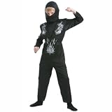 Deluxe Muscle Ninja Dress Up Halloween Costume - Size Child One Size Fits Most