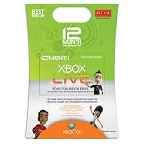 Xbox 360 12 Month Live Gold Card by Microsoft Software