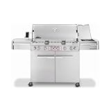 Weber 2780001 Summit S-670 Grill, Propane, Stainless Steel