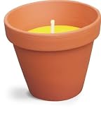 kingfisher Bolsius - Outdoor/Indoor Citronella Terracotta Candle Pot, 102 x 88  Millimeters