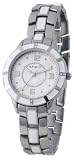 Spirit Ladies White Dial with Silver and White Bracelet Strap Watch
