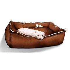 Hundebett aus Leder Hundekorb von DogSmoothy - Gr. XXXL