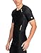 Skins Men's A400 Short Sleeve Compression Top, Black, Large