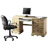 Corona Pine Office Desk Computer Desk With Draws and Storage Space