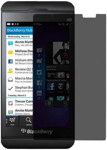 ALAPU(TM) Premium Privacy Anti-spy Screen Protector Flim for BlackBerry Z10 - 1 Pack ( Micro-Fiber Cleaning Cloth Included )