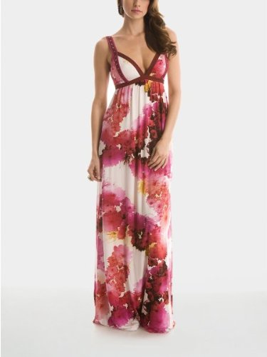 GUESS by Marciano Lilac Maxi Dress Modest Bridesmaids Gowns