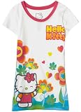 Hello Kitty Girls 7-16 Short Sleeve Tee Flwrs Screen