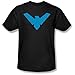 Batman Men's Nightwing Symbol T-Shirt Medium Black