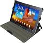Acase Samsung GALAXY Tab 10.1 P7500 High Quality Premium Slim Leather Case Folio with built-in Stand for Samsung GALAXY Tab 10.1 Wi-Fi Only (Black)