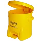 Eagle Polyethylene Oily Waste Safety Can with Foot Lever 
