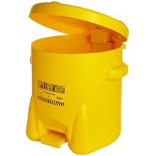 Eagle Polyethylene Oily Waste Safety Can with Foot Lever