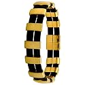 Invicta Men's Elements Collection Double Black Rubber Straps with Gold Tone Stainless Steel Links Bracelet #5958