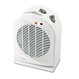 Boston Convection 1500W Floor Heater/Fan 9w X 6-3/4d X 12-3/8 Ivory Adjusta ....