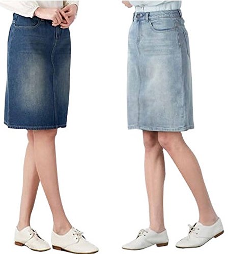 （リワード） REWARD レディース デニム スカート / 流行 デニム を 上品 な 膝丈 で