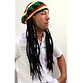 Strickm�tze mit Dreadlocks (Bob Marley, Rastafari)