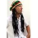 Strickm�tze mit Dreadlocks (Bob Marley, Rastafari)