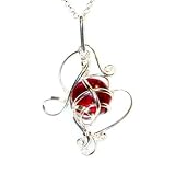 PIK - 120400201 - Passion du fil - Grand pendentif pour femme - Strass rouge