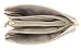 Proya Collection Classic Soft Woven Leather Wristlet Clutch, BLACK