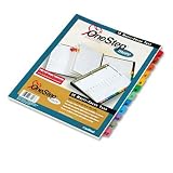 OneStep More Index Divider System, Numbered 1-12 Tabs, Multi-Color, 12 Tabs/Set CRD67218