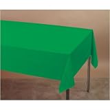 Festive Green Plastic Rectangular Tablecover - 54 x 108