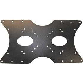 Cable Mountain Black TV Bracket VESA Adapter Plate up to 400mm x 200mm