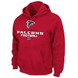 NFL Men's Atlanta Falcons Critical Victory V Long Sleeve Hooded Fleece Pullover (Bright Cardinal, XX-Large)