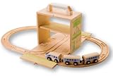 Alsuna Wooden Portable Toy Box Train PlaysetIMAGE