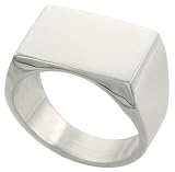 Sterling Silver Hand-made Solid Rectangular Signet Ring