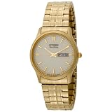 Citizen Men's BM8452-99P Eco-Drive Flexible Band Gold-Tone Watch