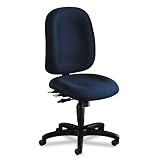 24-Hour High-Performance Dual-Clutch Swivel Task Chair, Blue Fabric