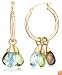 10k Yellow Gold 3-Piece Briolette Gold Hoop Earrings
