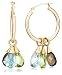 Jewelry : 10k Yellow Gold 3-Piece Briolette Gold Hoop Earrings