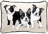 Boston Terrier Puppy Dog Breed Decorative Pillow - Gift for Dog Lover