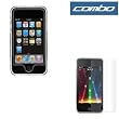Transparent Clear Snap On Crystal Hard Cover Case + Durable Clear Reusable Full Front LCD Screen Protector for Apple Ipod Touch Itouch 8GB 16GB 32GB 2G 2nd Generation