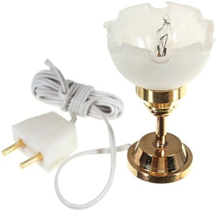 1:12 LED Light Miniature Doll House Lamp Ceiling White Lamp