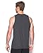 Under Armour Men's Charged Cotton Tank, Carbon Heather/Black, Large